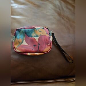 Patricia Nash multicolor floral wristlet